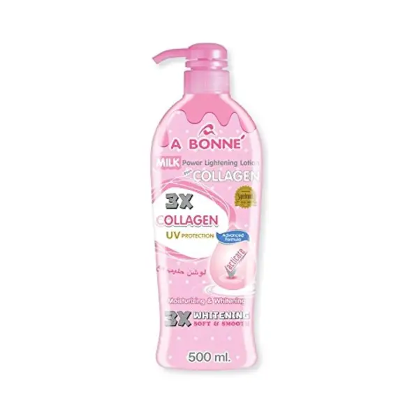 A BONNE MILK WHITENING LOTION 500 ML لوشن تبييض البشرة بالحليب من بوني 500 مل