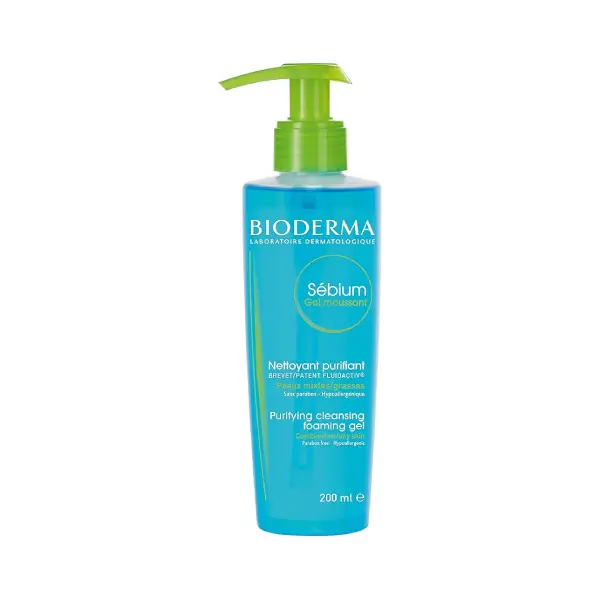 BIODERMA SEBIUM FOAMING GEL 200ML جل رغوي سيبيوم من بيوديرما 200 مل