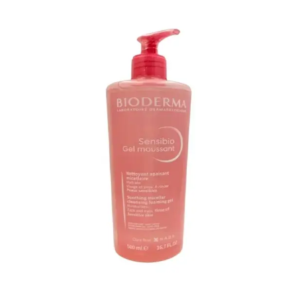 BIODERMA SENSIBIO GEL MOUSSANT 500ML بيوديرما سينسيبيو جل موسانت 500 مل
