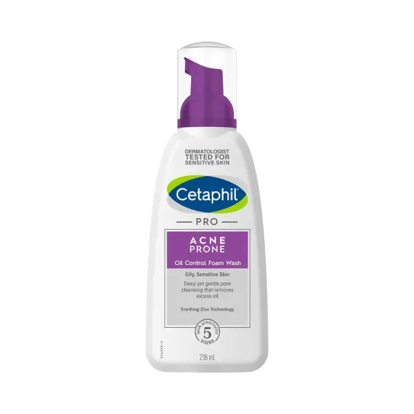 CETAPHIL PRO(ACNE PRONE) FOAM WASH 235 ML غسول رغوي سيتافيل برو (للبشرة المعرضة لحب الشباب) 235 مل