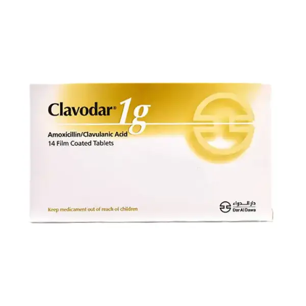CLAVODAR 1G 14 TABLETS كلوفودار 1ج 14 قرص
