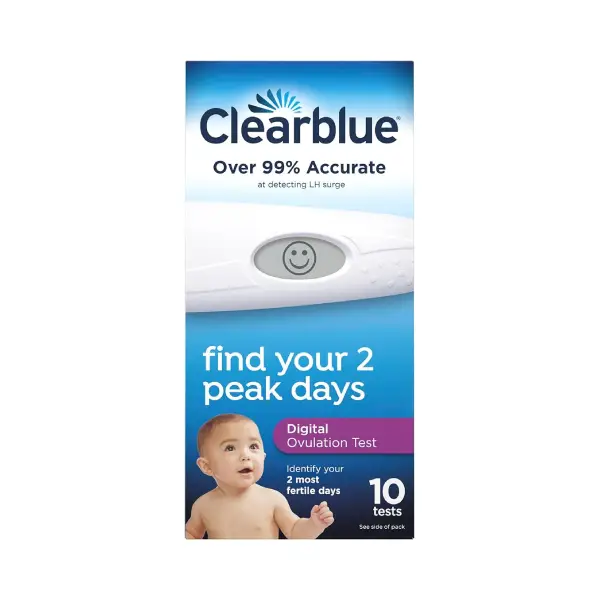 CLEAR BLUE DIGITAL 10 OVULATION TESTS اختبارات التبويض CLEAR BLUE DIGITAL 10
