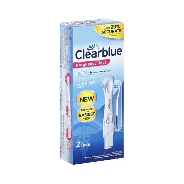 CLEAR BLUE PREG TEST 2 PCS اختبار الحمل كلير بلو قطعتين