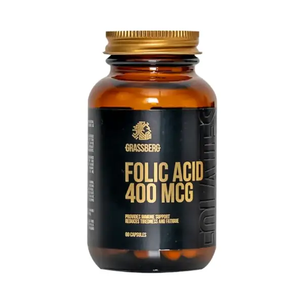 GRASSBERG FOLIC ACID 400 MCG 60 CAP حمض الفوليك جراسبيرج 400 ميكروجرام 60 كبسولة