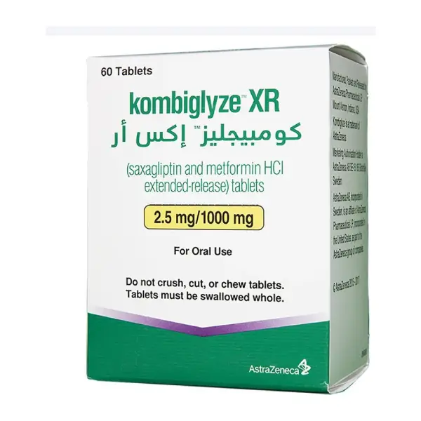KOMBIGLYZE XR 2.5 MG_1000 MG 60 TAB كومبيجليز إكس آر 2.5 مجم/1000 مجم 60 قرص