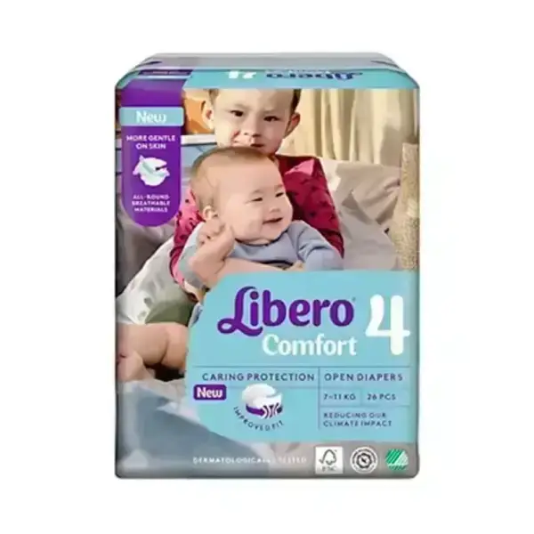 LIBERO COMFORT NO4 7-11KG 26PCS ليبرو كومفورت رقم 4 7-11 كجم 26 قطعة