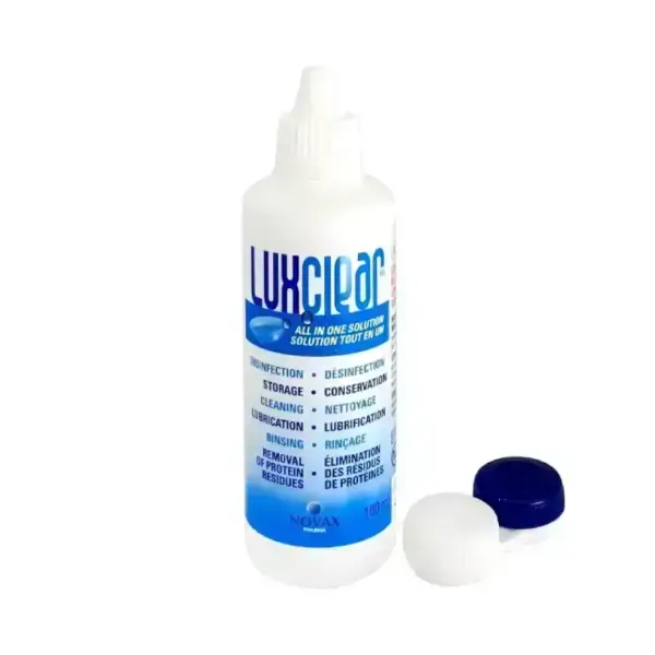 LUX CLEAR LENS SOLUTION 100ML محلول العدسات الشفاف من لوكس 100 مل