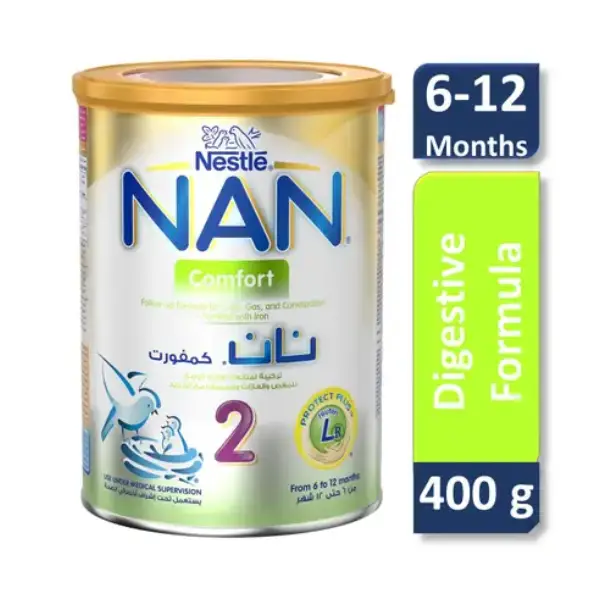 NAN-2 COMFORT 2 MILK 400GM حليب نان 2 كومفورت 2 400 جرام