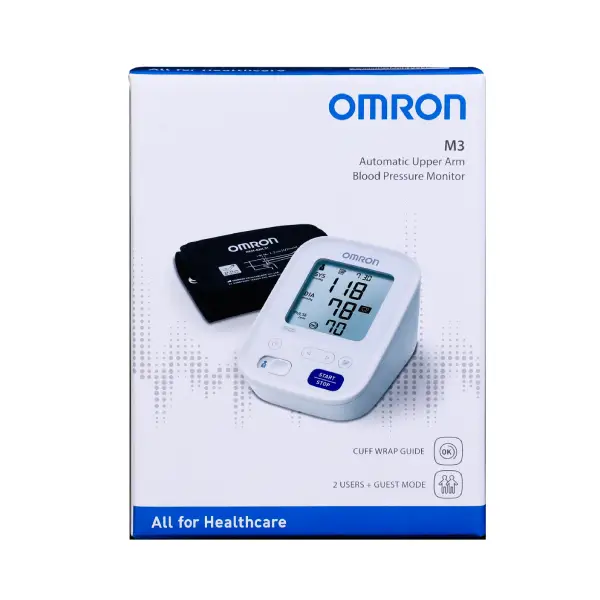 OMRON M3W AUTOMATIC BP MONITER جهاز مراقبة ضغط الدم الأوتوماتيكي OMRON M3W