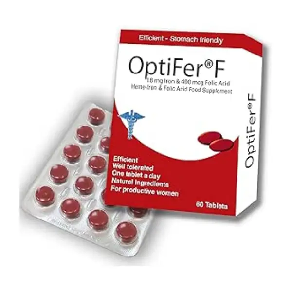 OPTIFER F 18MG FE 400MCG FOLIC 60_S أوبتيفير إف 18 مجم FE 400 ميكروجرام حمض الفوليك 60 قرصًا