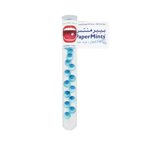 PAPERMINTS MINT CAPS 18'S كبسولات نعناع من Papermints، 18 قطعة