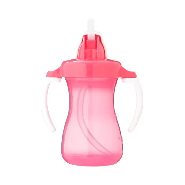 PIGEON PETITE STRAW BOTTLE PINK 150 ML زجاجة بيجون صغيرة من القش باللون الوردي سعة 150 مل