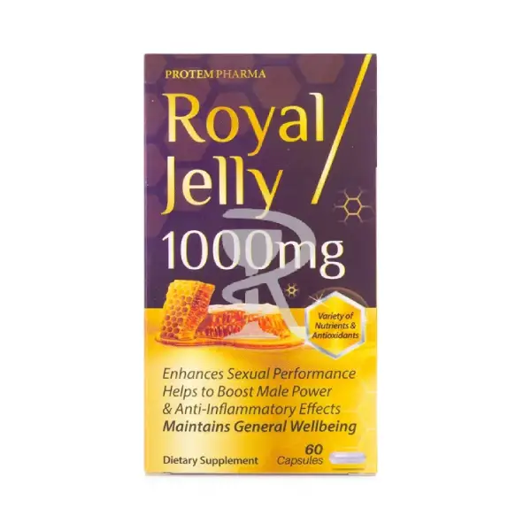 PROTEM PHARMA ROYAL JELLY 1000 MG 60 CAP بروتم فارما رويال جيلي 1000 مجم 60 كبسولة