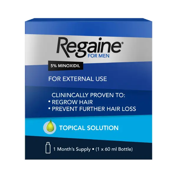 REGAINE 5% TOPICAL SOLUTION 60 ML ريجين 5% محلول موضعي 60 مل