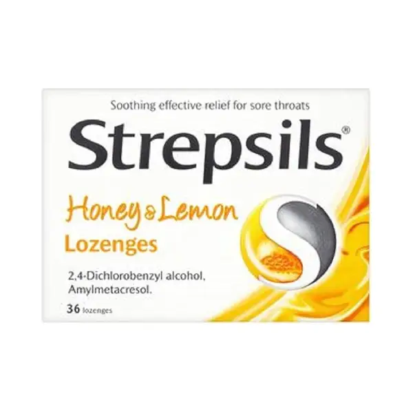 STREPSILS HONEY AND LEMON 36TAB ستريبسلز العسل والليمون 36 قرص