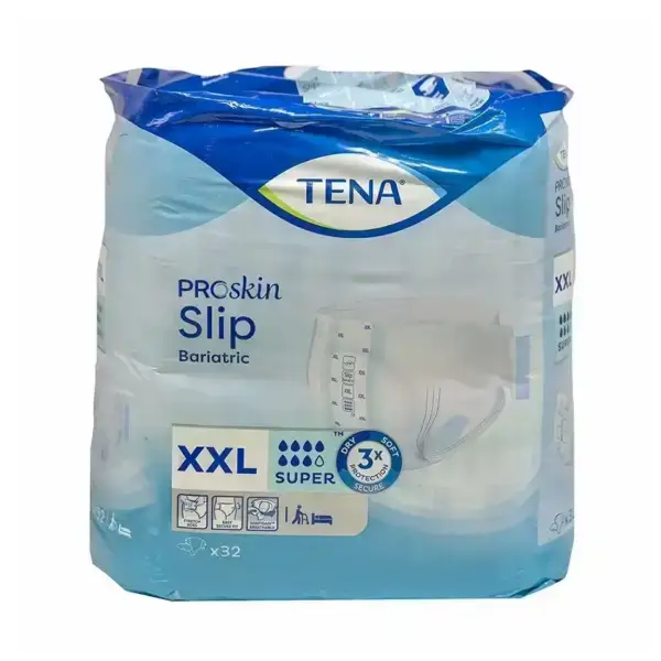 TENA SLIP BARIATRIC SUPER XXL 32PCS تينا سليب بارياتريك سوبر اكس اكس ال 32 قطعة