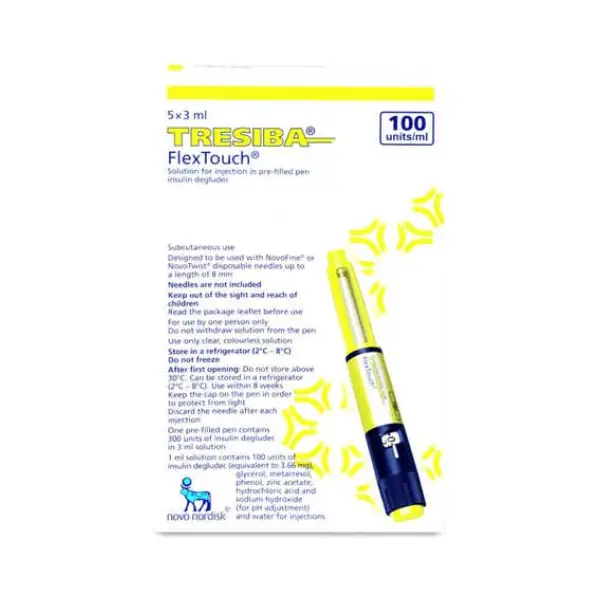 TRESIBA FLEXTOUCH 100 IU_ML 5_3ML تريسيبا فليكس تاتش 100 وحدة دولية/مل 5*3 مل