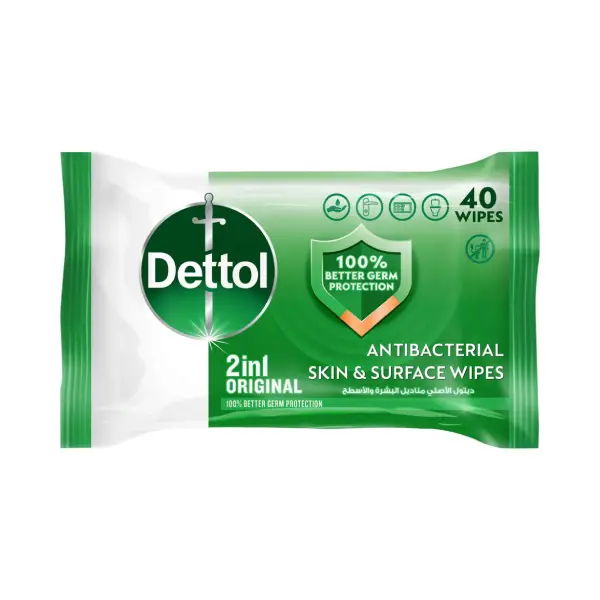 dettol wibe 40s مناديل ديتول 40*