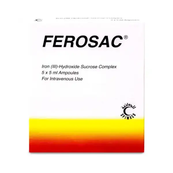 FEROSAC IV.INJ.100MG_5 ML 5 AMP. FEROSAC IV.INJ.100MG_5 ML 5 AMP.