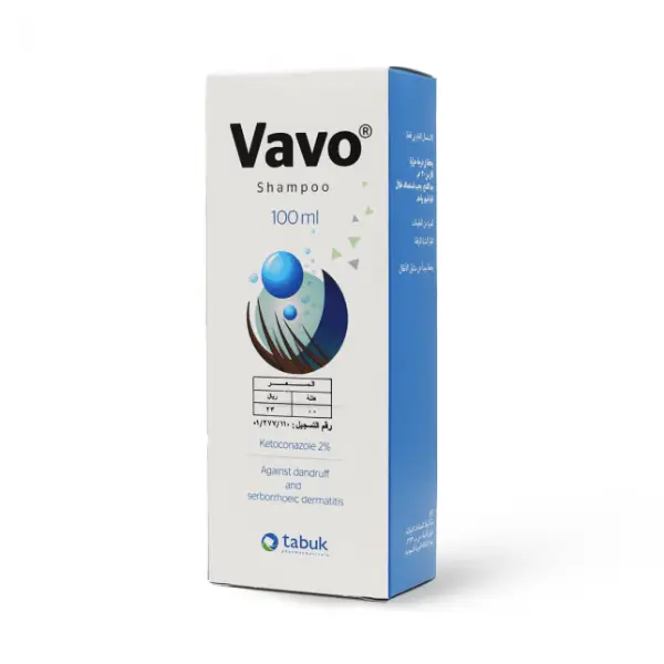 VAVO ANTIDANDRUFF SHAMPOO (KETOCONAZOLE)(C=56) شامبو فافو المضاد للقشرة (كيتوكونازول)