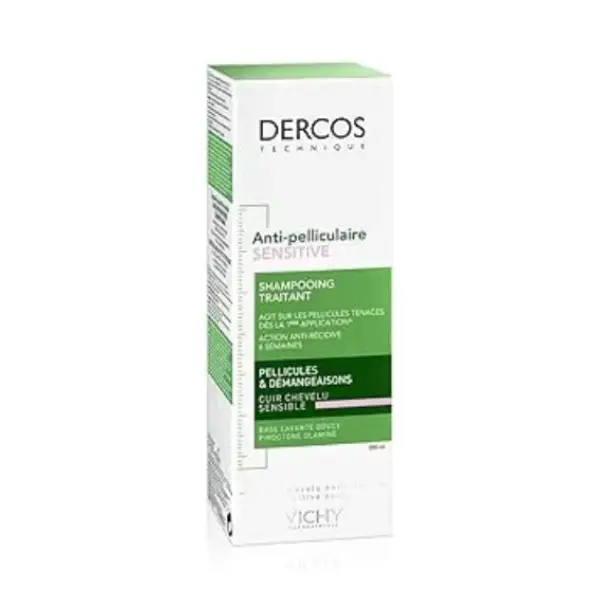 VICHY DERCOS ANTI DANDRUFF SENSITIVE SHAMPOO 200ML شامبو فيشي ديركوس المضاد للقشرة للشعر الحساس 200 مل