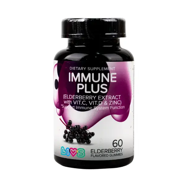 LIVS IMMUNE PLUS 60 GUMMIES ليفز إيميون بلس 60 حبة جيلاتينية
