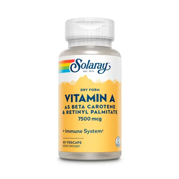 SOLARAY VIT A 7500MCG 60CAP SOLARAY VIT A 7500MCG 60CAP