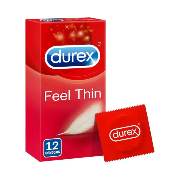DUREX FEEL THIN CONDOMS 12 PCS DUREX FEEL THIN CONDOMS 12 PCS