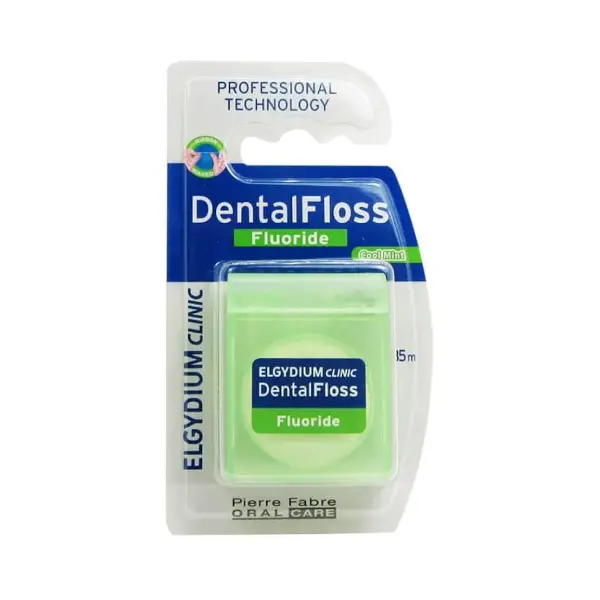 ELGYDIUM DENTAL FLOSS FLUORIDE COOLMINT خيط الأسنان إلجيديوم بالفلورايد والنعناع المنعش
