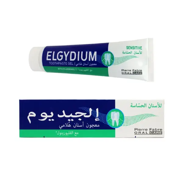 ELGYDIUM SENSITIVE T_P+FLUORINOL 75ML إلجيديوم سينسيتيف تي بي + فلورينول 75 مل