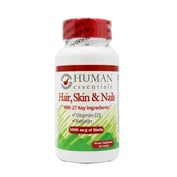 HUMAN ESSENTIALS HAIR,SKIN,NAILS W_BIOTIN 5000MC HUMAN ESSENTIALS HAIR,SKIN,NAILS W_BIOTIN 5000MC