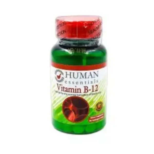 HUMAN ESSENTIALS VITAMIN B-12 60TABS Human Essentials Vitamin B12 - 60 Tablets