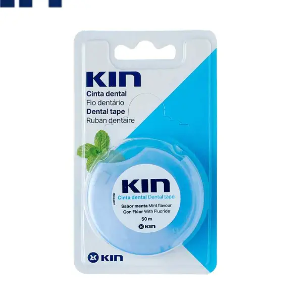 KIN MINTED DENTAL TAPE FLORIDE 50ML Kin Minted Fluoride Dental Strip 50ml