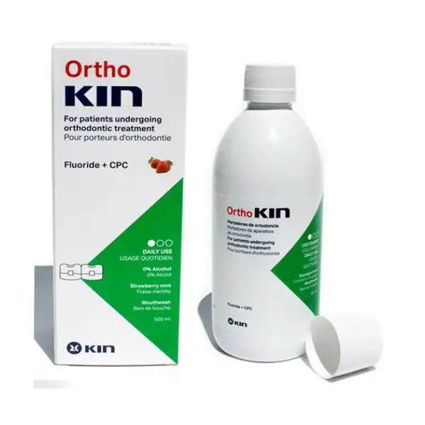 KIN ORTHO M.WASH 500ML كين أورثو م.ووش 500 مل