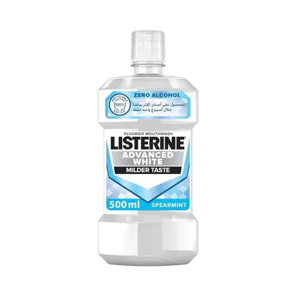 LISTERIN ADVANCED WHITE M_W 500 ML ليسترين أدفانسد وايت للرجال والنساء 500 مل