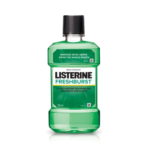 LISTERINE FRESH BURST MOUTH WASH 500ML غسول الفم ليسترين فريش بيرست 500 مل