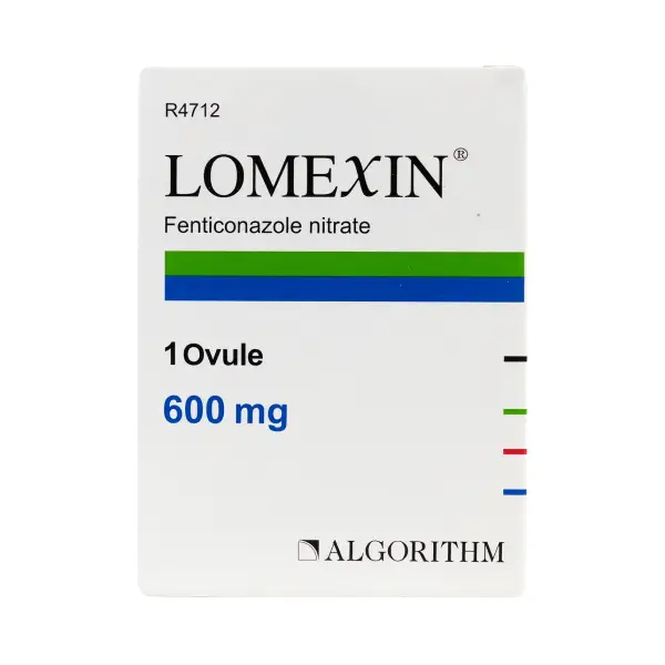 LOMEXIN 600 MG OVULES 1OVULES لوميكسين 600 مجم بويضات 1 بويضة