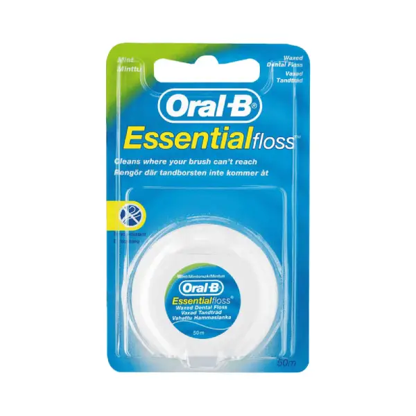 ORAL B ESSENTIAL FLOSS_WAXED 50M Oral-B Essential/Waxed Dental Floss 50m