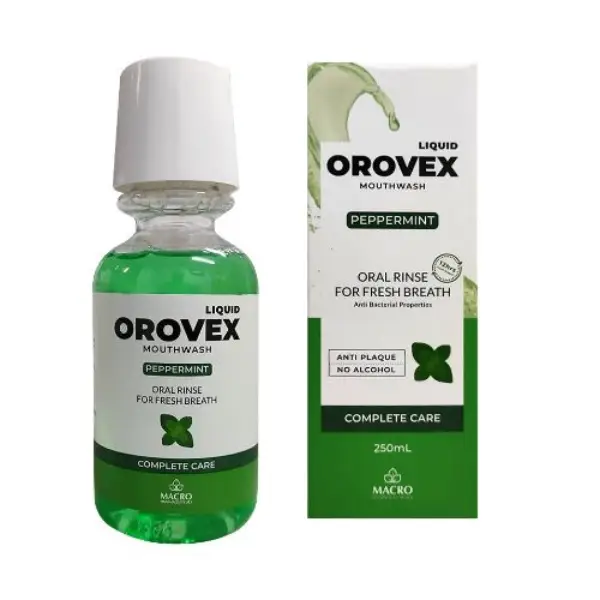 OROVEX MOUTH WASH MINT 250 ML غسول الفم أوروفكس بالنعناع 250 مل