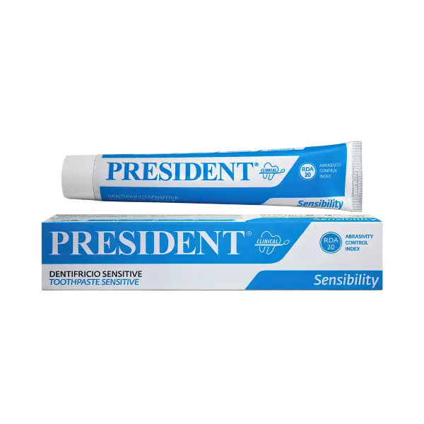 PRESIDENT SENSITIVE (SENSIBILITY) TOOTH PASTE 75ML معجون أسنان بريزيدنت سينسيتيف (حساسية) 75 مل