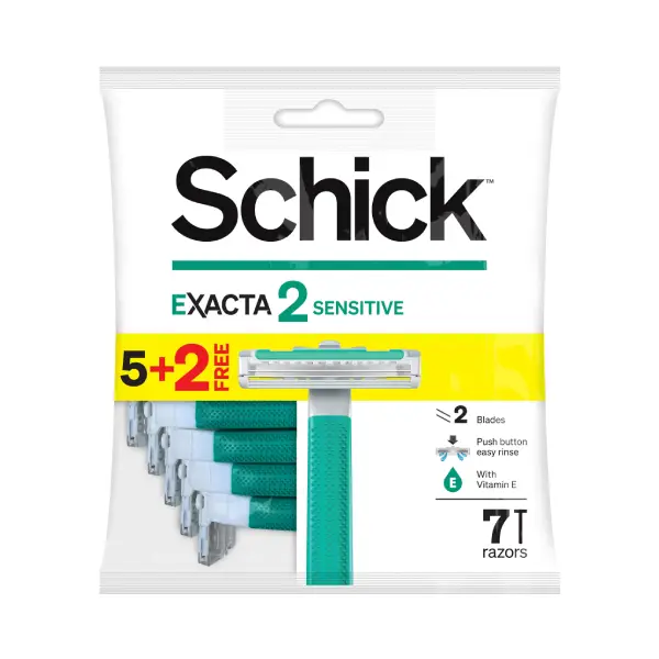SCHICK EXTRA SENSITIVE 5+2 RAZORS Schick Extra Sensitive 5+2 Razor Blades
