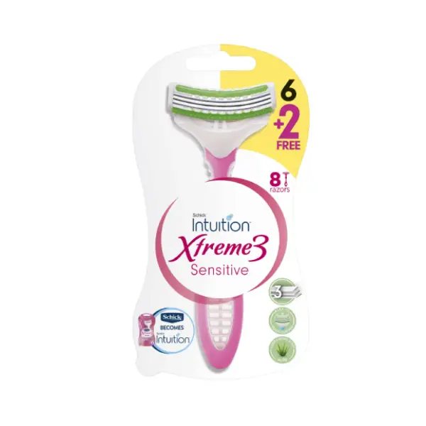SCHICK XTREME3 RAZOR 6+2 Schick Extreme 3 6+2 Razor