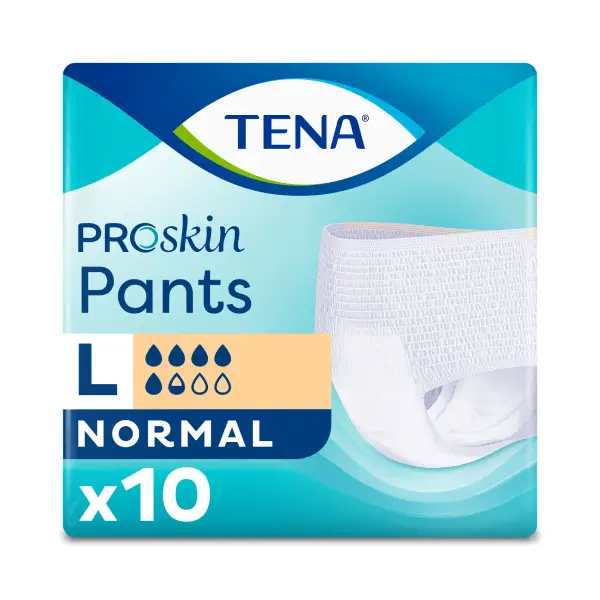 TENA PANTS NORMAL LARGE 10 S بنطلون تينا عادي كبير 10 قطع