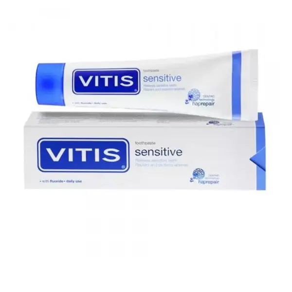 VITIS SENSITIVE WITH FLUORIDE T_P 100ML فيتيس سينسيتيف مع الفلورايد 100 مل