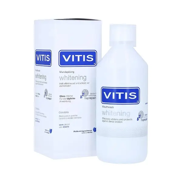 VITIS WHITENING MOUTH WASH 500ML غسول الفم فيتيس لتبييض الأسنان 500 مل