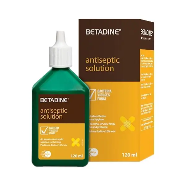 BETADINE ANTI SEPTIC SOLUTION 10% 120ML Betadine Antiseptic Solution 10% 120ml