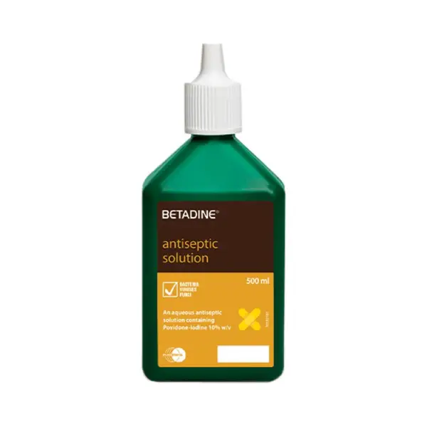 BETADINE ANTISEPTIC SOL. 500ML Betadine antiseptic solution 500 ml