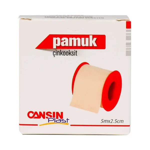 CANSIN PLAST COTTON TAPE 5M_2.5CM Cansin Plast Cotton Tape 5m*2.5cm