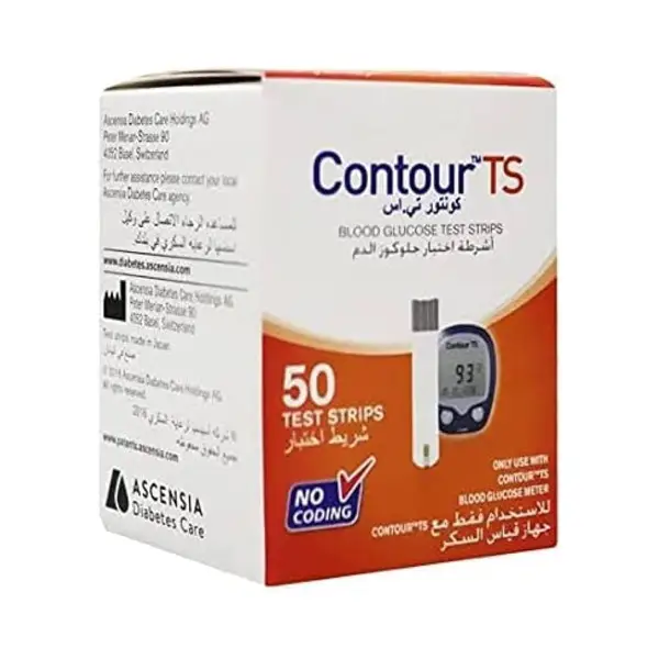 CONTOUR TS BLOOD GLUCOSE TEST STRIPS 50 CONTOUR TS Blood Glucose Test Strips - 50