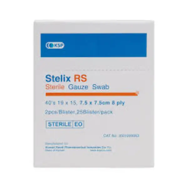 KSP STERILE GAUZE SWAB 7.5_7.5CM KSP Sterile Gauze Swab 7.5*7.5 cm